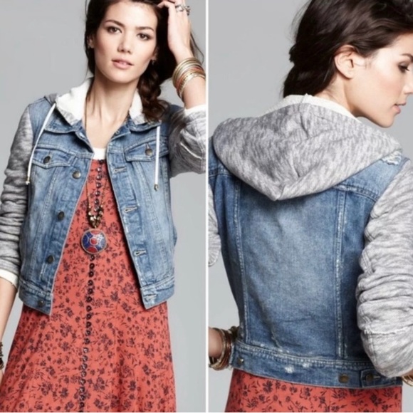 FP Denim Knit Hooded Jacket - Picture 2 of 11